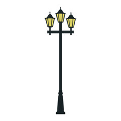 street lamp vector illustration