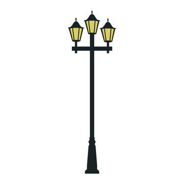 street lamp vector illustration
