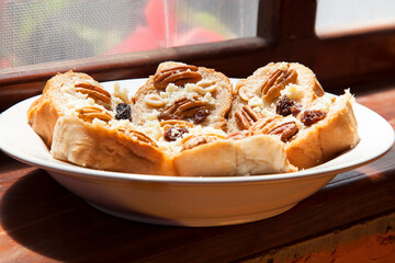 Capirotada. Traditional mexican dish eaten during the Lenten period