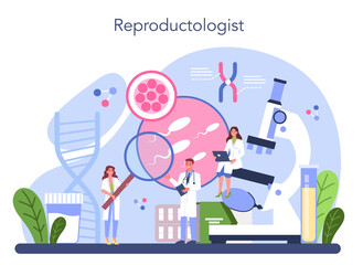 Fototapeta na wymiar Reproductology and reproductive health. Human fertility, biological