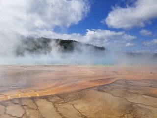 Grand Prismatic Spring Geothermal Pool