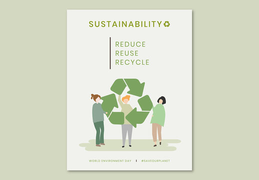 Environment Sustainability Flyer Layout