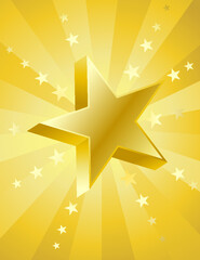 Gold Star 3D