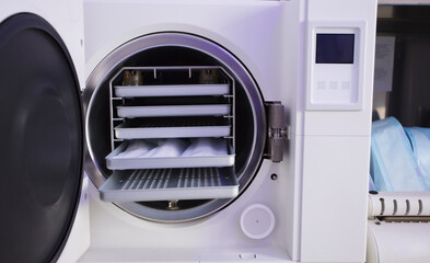 Obraz premium disinfection area, dental medical equipment