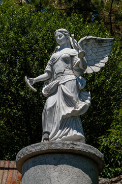 White angel statue