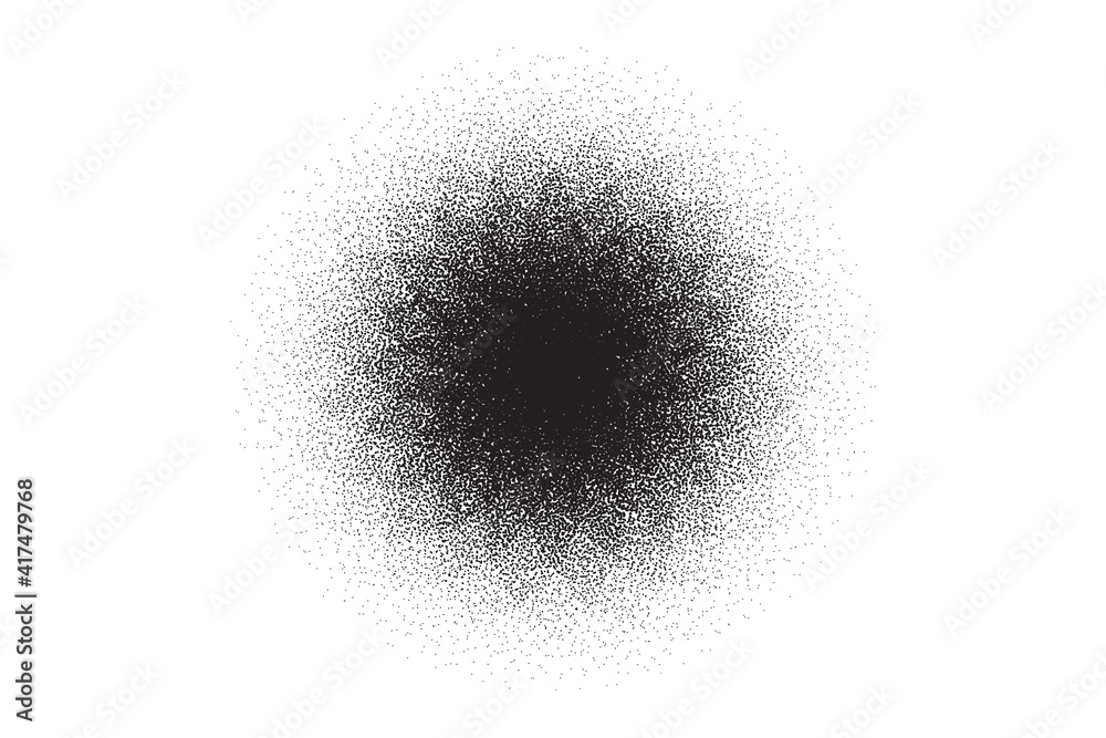 Canvas Prints dotwork flower pattern vector background. sand grain effect. star noise stipple dots. abstract noise