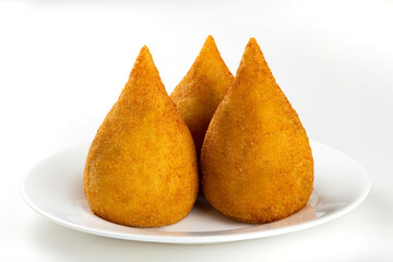 Coxinha of chicken, Traditional brazilian snack.