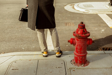 walking in the street