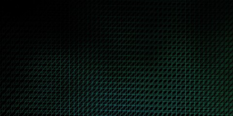 Dark Green vector backdrop with lines.
