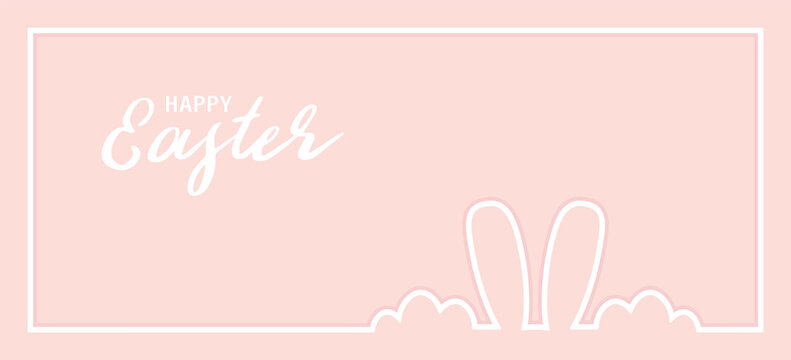 Happy Easter banner or happy easter background