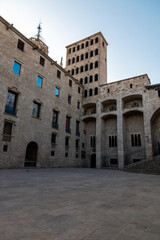 Picture of the "Plaza del Rey" of Barcelona in the Gothic Quarter.