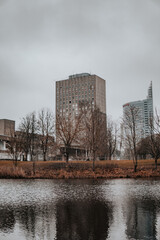 Soviet bulding of The Press House in Riga, Latvia.