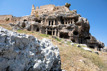 Ruins of Tlos ancient city. Fethiye, Turkey.