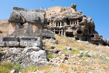 Fototapeta na wymiar Ruins of Tlos ancient city. Fethiye, Turkey.