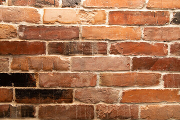 Red brick wall background