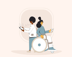 Online conference with different people. Social media networking app. Audio chat. Talking with friends with woice and phone.