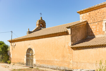 Fototapeta premium Hermitage of Virgen de la Guia in Matanza de Soria, municipality of San Esteban de Gormaz, province of Soria, Castile and Leon, Spain