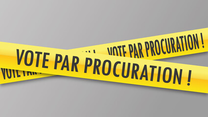 Logo vote par procuration.