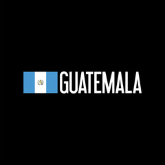 Fototapeta premium Guatemala to the Right of the Guatemalan National Flag