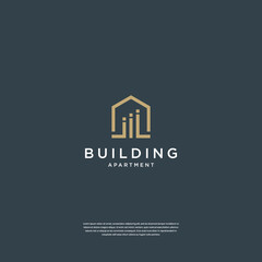 Minimal home logo design real estate, building, architecture, construction