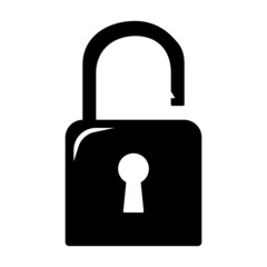 Lock open symbol, web and computer icon