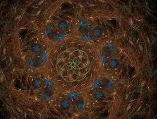 Imaginatory fractal background Image