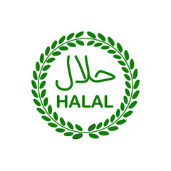 halal logo, icon, tag