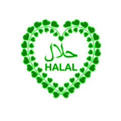 halal logo, icon, tag