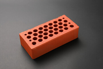 Brown brick on dark background