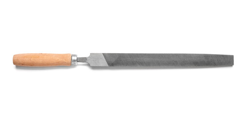 Carpenter's file on white background