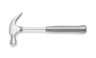 Modern hammer on white background