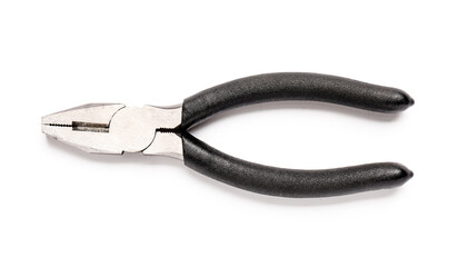 New pliers on white background