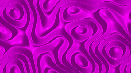 3D illustration of of rows of colorful stripes rippling