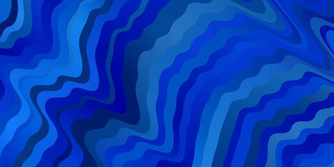 Light BLUE vector background with bent lines.