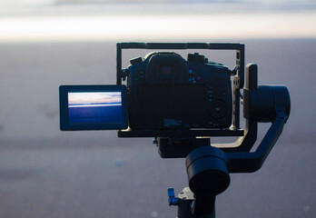 Camera in the beach