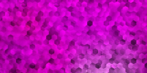 Light pink vector template in a hexagonal style.