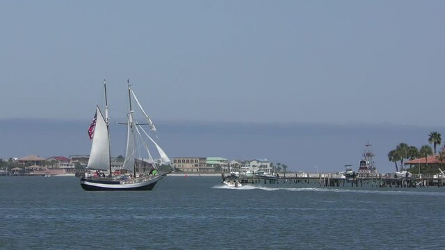 Sailing near St Augustine Florida