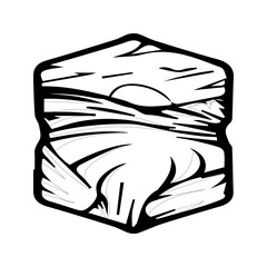 Lake sunset sticker vector. Sunset view with house and mountain illustration, Sunset sticker vector.