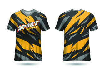 Sports Racing  Jersey Design Template for Team Uniforms Vector