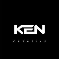 KEN Letter Initial Logo Design Template Vector Illustration