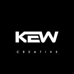 KEW Letter Initial Logo Design Template Vector Illustration