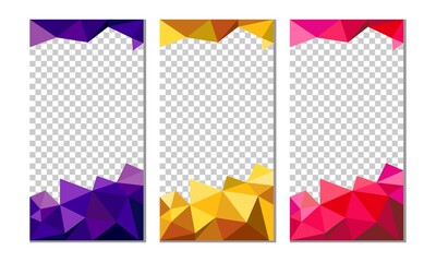 Colorful banner template background