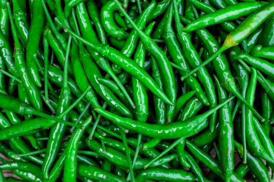 green hot chilli peppers pattern texture background