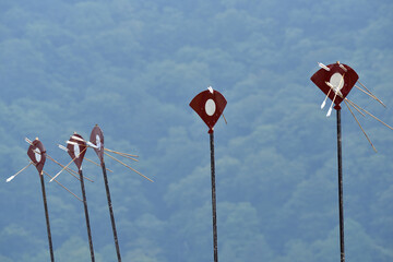 Targets of Japanese archery