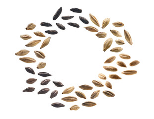 Large set of malt on a white background