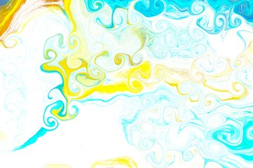 Abstract Pastel blue gold liquid gradient background Ecology concept for your graphic design,