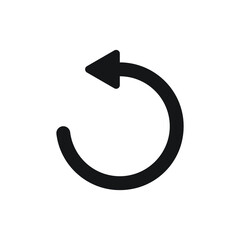 Undo icon design. vector illustration