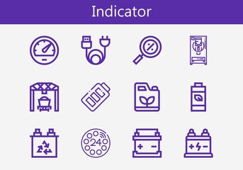 Premium set of indicator line icons. Simple indicator icon pack. Stroke vector illustration on a white background. Modern outline style icons collection of Freezer