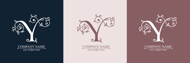 Premium Vector Y logo. Monnogram, lettering. Personal logo or sign for branding an elite company.