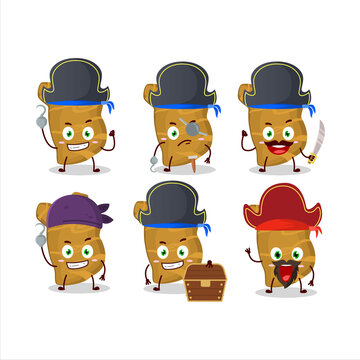 Cartoon character of jerusalem architoke with various pirates emoticons